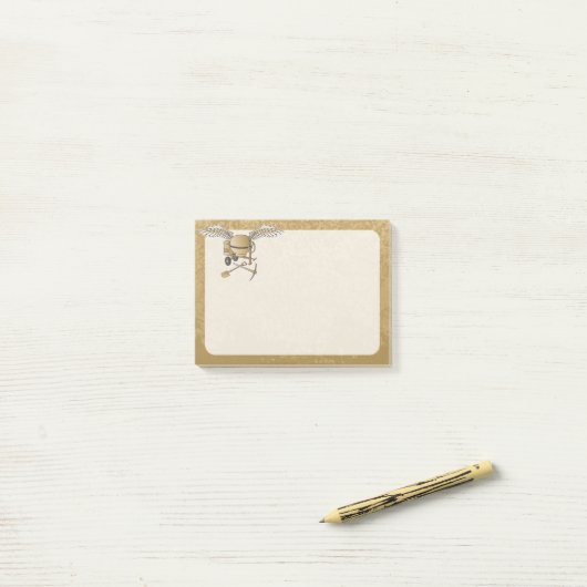 Betonmischer beige post-it klebezettel (Auf Schreibtisch)