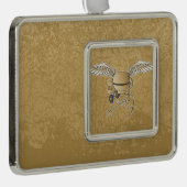 Betonmischer beige Rahmen-Ornament silber (Rechts)