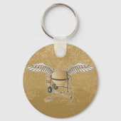 Betonmischer beige schlüsselanhänger (Vorderseite)