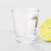 Betonmischer Beige Schnapsglas (Links)