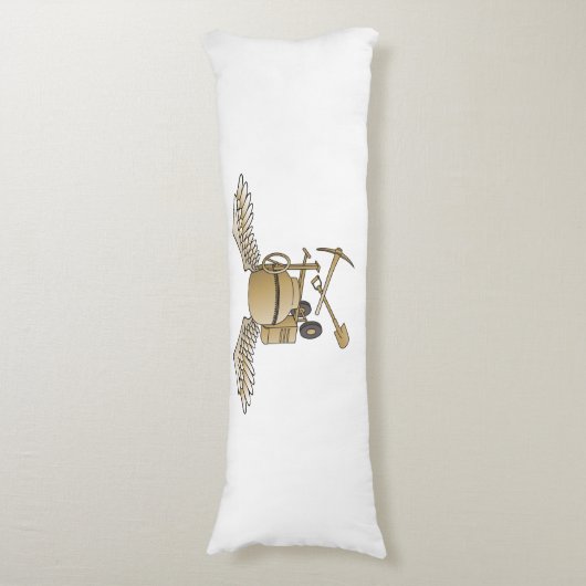 Betonmischer beige seitenschläferkissen (Vorderseite Vertikal)