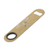 Betonmischer beige speedflaschenöffner (Vorderseite Schrägansicht)