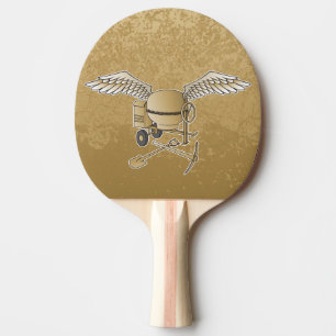Betonmischer beige tischtennis schläger