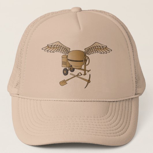 Betonmischer beige truckerkappe (Vorderseite)