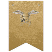 Betonmischer beige wimpelkette (Dritte Fahne)