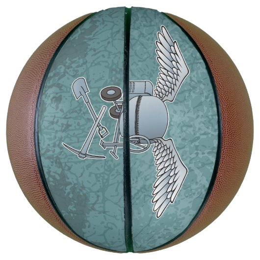 Betonmischer blau-grau basketball (Vertikal)