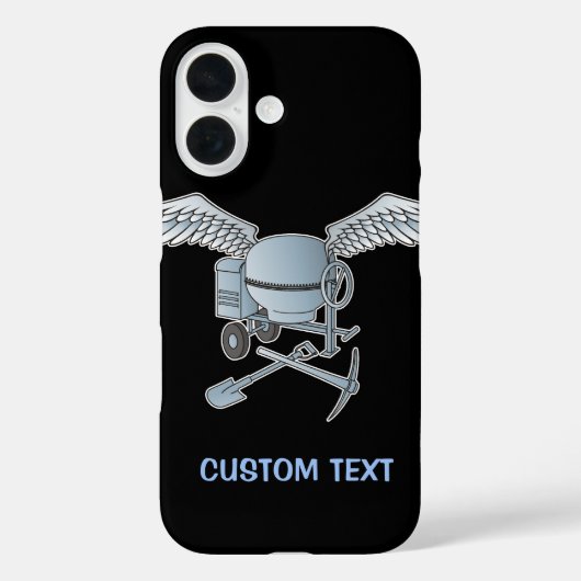 Betonmischer blau-grau Case-Mate iPhone hülle (Rückseite)