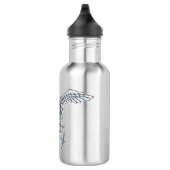 Betonmischer blau-grau edelstahlflasche (Rechts)