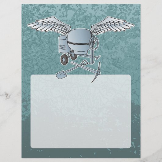 Betonmischer blau-grau flyer (Hinten)