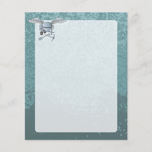 Betonmischer blau-grau flyer (Vorne)