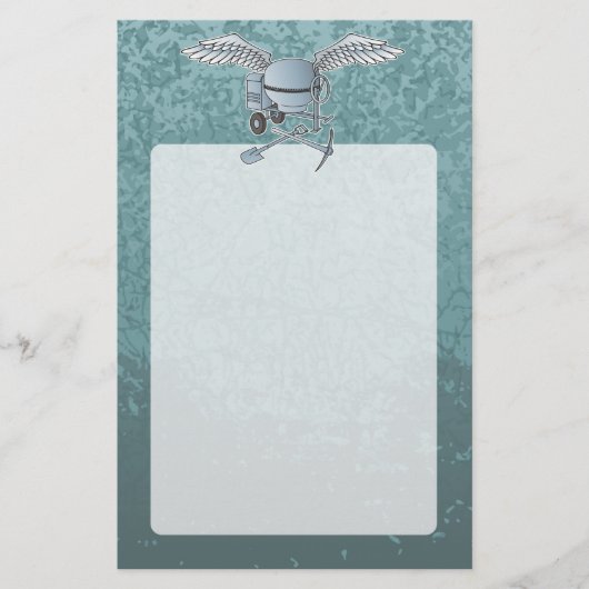 Betonmischer blau-grau flyer (Vorne)