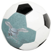 Betonmischer blau-grau fußball (Dreiviertel)
