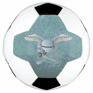 Betonmischer blau-grau fußball