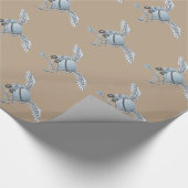 Betonmischer blau-grau geschenkpapier (Ecke)