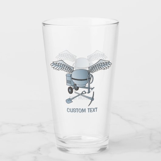 Betonmischer blau-grau glas (Vorderseite)