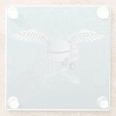 Betonmischer blau-grau glasuntersetzer (Rückseite)