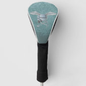 Betonmischer blau-grau golf headcover (Vorderseite)