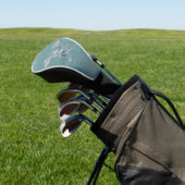 Betonmischer blau-grau golf headcover (In SItu)