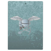 Betonmischer blau-grau klemmbrett (Rückseite)