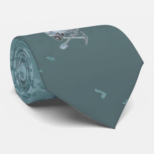 Betonmischer blau-grau krawatte (Gerollt)