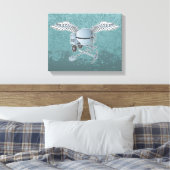 Betonmischer blau-grau leinwanddruck (Insitu (Schlafzimmer))