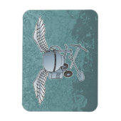 Betonmischer blau-grau magnet (Vertikal)