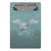 Betonmischer blau-grau mini klemmbrett (Vorderseite)