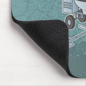 Betonmischer blau-grau mousepad (Ecke)