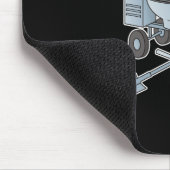 Betonmischer blau-grau mousepad (Ecke)