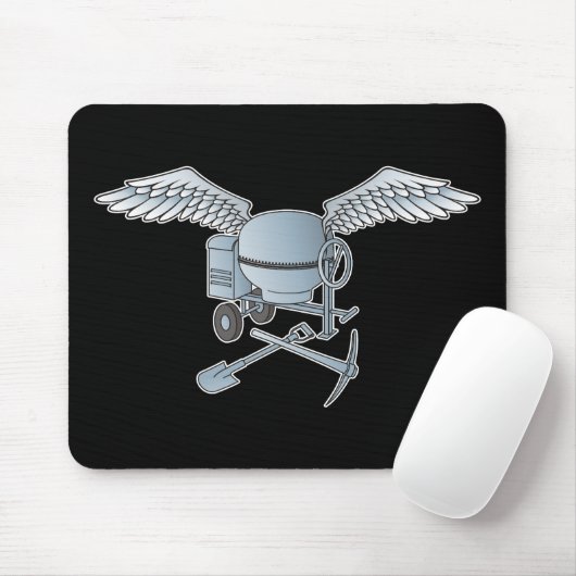 Betonmischer blau-grau mousepad (Mit Mouse)