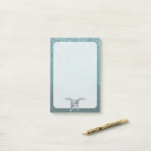 Betonmischer blau-grau post-it klebezettel (Auf Schreibtisch)