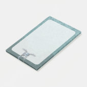 Betonmischer blau-grau post-it klebezettel (angewinkelt)