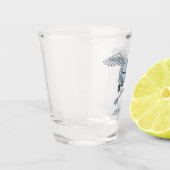 Betonmischer blau-grau schnapsglas (Links)