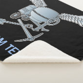 Betonmischer blau-grau sherpadecke (3/4)