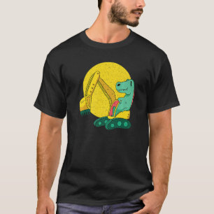 Betonmischer Dinosa für den Bau von Lkw T-Shirt