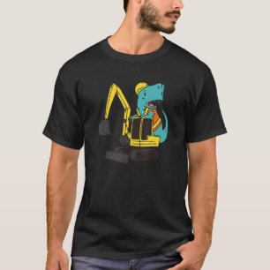 Betonmischer Dinosa für den Bau von Lkw T-Shirt