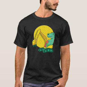 Betonmischer Dinosa für den Bau von Lkw T-Shirt
