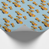 Betonmischer Geschenkpapier (Ecke)