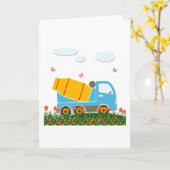 Betonmischer-LKW Karte (Gelbe Blume)