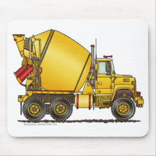 Betonmischer-LKW-Mausunterlage Mousepad