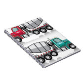 Betonmischer LKW Notizblock (Rechte Seite)
