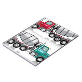 Betonmischer LKW Notizblock (Linke Seite)