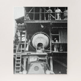 Betonmischer Pflanze Vintages Foto Puzzle
