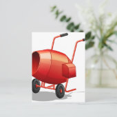 Betonmischer Postkarte (Stehend Vorderseite)