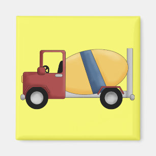 Betonmischer-T-Shirts und Geschenke Magnet