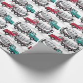 Betonmischer Truck Geschenkpapier (Ecke)