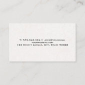 Betonmischer Visitenkarte (Rückseite)