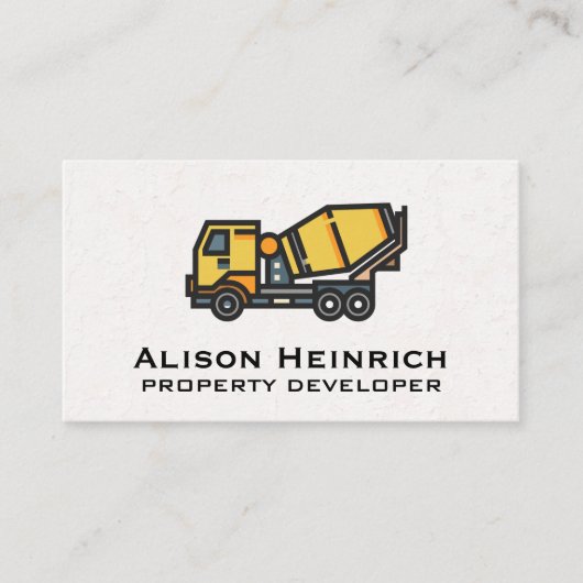 Betonmischer Visitenkarte (Vorderseite)