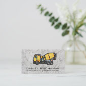 Betonmischer Visitenkarte (Stehend Vorderseite)