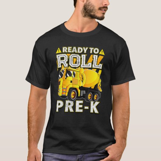 Betonmischwagen zum Rollen vor K T-Shirt (Vorderseite)